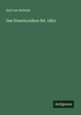 Produktbild von Das StaatsLexikon Bd. 1863