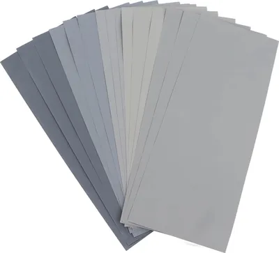 Produktbild von 15-teiliges Schleifpapier-Set, Körnung 2000, 3000, 5000, 7000, 10000, Siliziumkarbid-Schleifpapier-Sortiment für Kfz-Bastelarbeiten