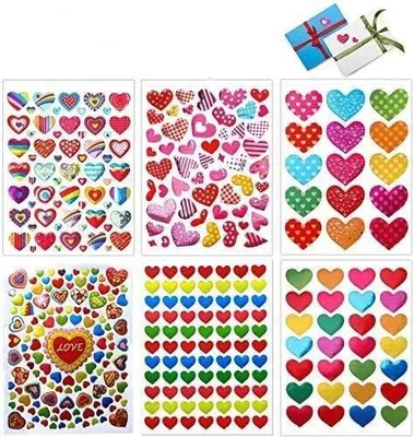 Produktbild von Herz-Aufkleber  - DIY-Deko, für Valentinstag & Hochzeit