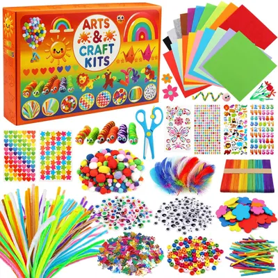 Imagen del producto de Kit de manualidades creativo con 1800 piezas para niños