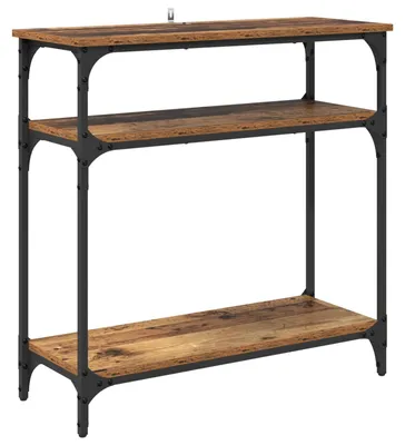 Obrázok produktu pre vidaXL Konzolový stolík s policou z regenerovaného dreva 75 x 29 x 75 cm materiál na báze dreva