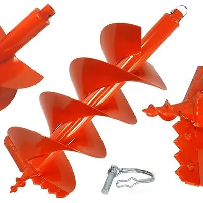 Obrázek produktu pro Vrták do země, průměr 300 mm, určený pro náhradní motor, délka 800 mm, s dvojitou spirálou