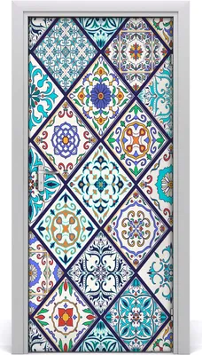 Produktbild von Tulup Türaufkleber 95x205 cm Dekorative Aufkleber Selbstklebend Wasserdichte Tapete Abnehmbar Schlafzimmer Wohnzimmer Wohnkultur - Fliese