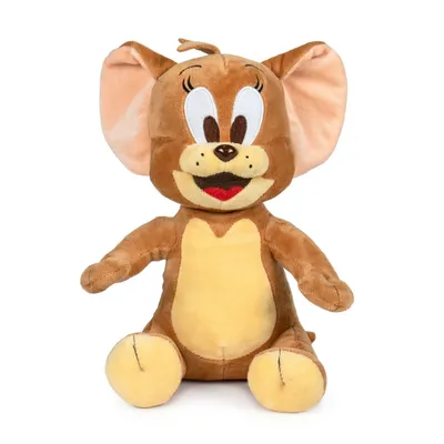 Produktbild von Jerry Kuscheltier 20 cm – Tom & Jerry – Offizielles Lizenzprodukt, Cartoon Figur, Plüschtier, Geschenk, Sammler
