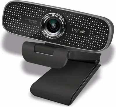 Immagine prodotto di Logilink Webcam 1080p FHD + Dual-Mic 100° nero
