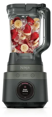 Produktbild von Ninja CrushBOSS intelligenter Standmixer, 1200 W, SmartMenu, SmoothSense, XL Becher (2,1 l), zerkleinert Eis und gefrorene Zutaten, für cremige Smoothies, Onyx, LB201EUBK