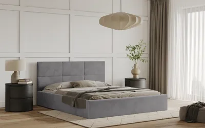 Obrázek produktu pro Postel TIVOLI 160x200 světlešedá s úložným prostorem