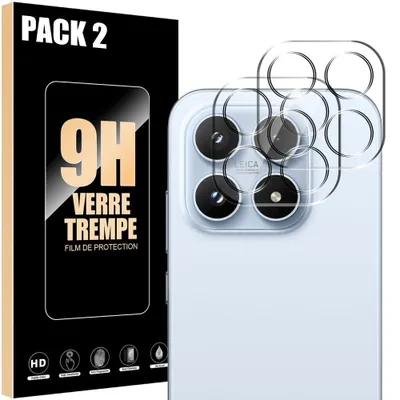 Image de 2 Verre Trempé Caméra Arrière pour Xiaomi 17, Protection Anti-Rayures Rigide 9H