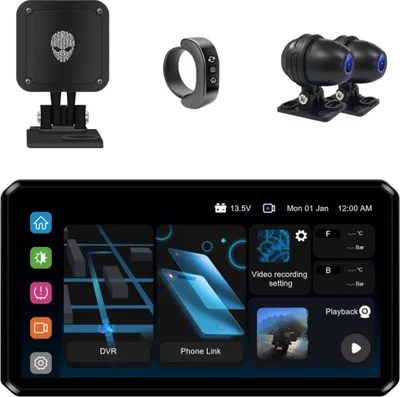 Zdjęcie produktu dla System multimedialny dla motocykli AlienRider M2S + kamery + radar falowy