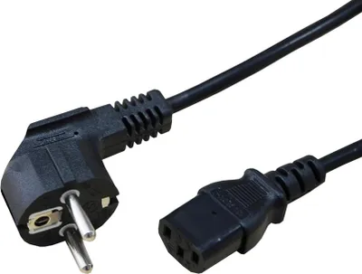 Produktbild von STANDARD Netzkabel, gerade IEC-Buchse, schwarz, 1,8 m