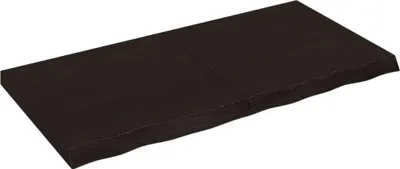 Obrázek produktu pro vidaXL Umyvadlová deska tmavě hnědá 120x60x(2-6)cm masiv