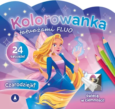 Immagine prodotto di Czarodziejki. Kolorowanka z tatuażami - FLUO