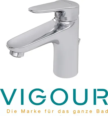 Produktbild von VIGOUR Clivia Einhebelmischer Wasserhahn Einhand Waschtischarmatur mit Ablaufgarnitur, verchromt