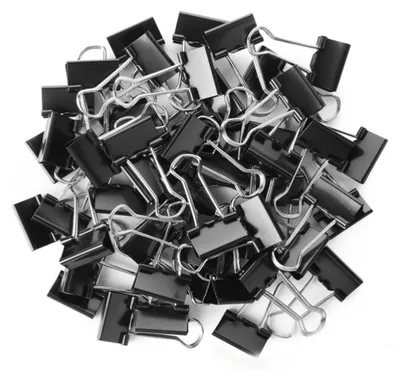 Obrázek produktu pro 100 ks malých kancelářských sponek, 1,5 cm, černé sponky na papír, malé kancelářské sponky, mikro kancelářské sponky, mini kancelářské sponky