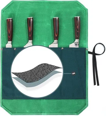 Produktbild von Famanu Messertasche Heavy Duty - Grün und Dunkelgrün