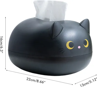 Obrázek produktu pro Cartoon Cat Tissue Box, papírový ubrousek Storage Box