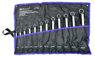 Obrázok produktu pre Sada očkových kľúčov, zahnutých, 6 - 32mm 12ks
