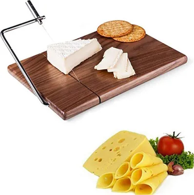 Produktbild von Pro Käsehobel Edelstahl Käseschneider, Draht-Käseschneider für Käsebutter 25 x 17,5 x 1,8 cm