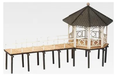 Produktbild von Event-Pavillon „Fischersteg“, romantisches Modell für Spur N Dioramen