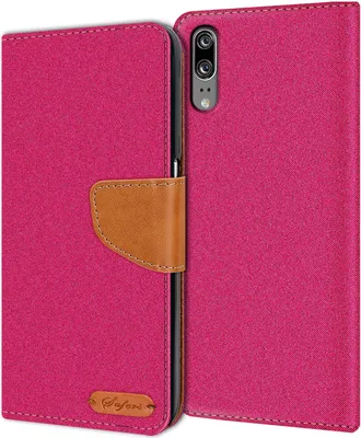 Zdjęcie produktu dla Pokrowiec na telefon Huawei P20 Etui Wallet Flip Etui ochronne Pokrowiec materiałowy