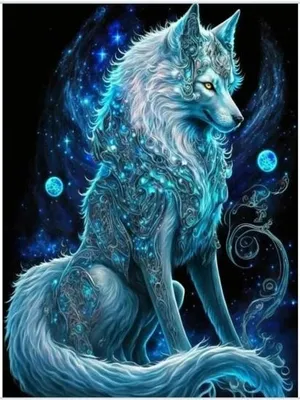 Produktbild von Diamentmosai̇k "Magischer Fuchs", Kreatives Set, 30X40 Cm
