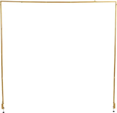 Image de Support de tringle de table avec pinces Longueur réglable 46-100in Hauteur 29-55in Support d'arche de ballon de table Tringle de décoration Suspension or