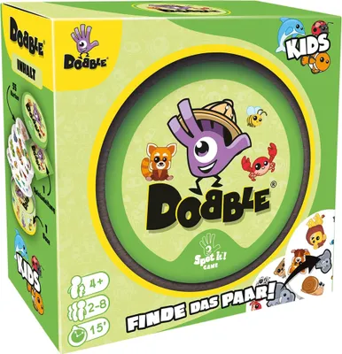 Obrázek produktu pro Dobble Kids, Karetní, Párování, 4 rok/roky, 15 min