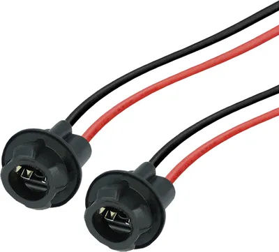 Produktbild von 2x T10 W5W Fassung Stecker Lampenfassung Standlicht Parklicht Glas Sockel Glassockel Stecksockel W3W WY5W W2,1X9,5d