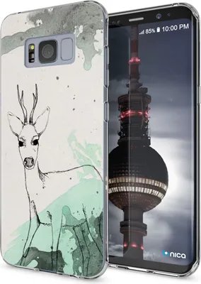 Produktbild von Samsung Galaxy S8 Plus Hülle Handyhülle von NALIA, Silikon Motiv Case Schutzhülle Deer