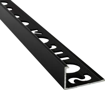 Produktbild von Alu L-Profil Fliesenschiene Fliesenprofil Schiene schwarz L270cm 10mm