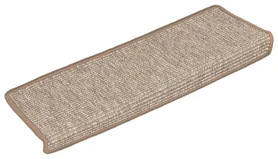 Imagen del producto de Alfombrillas para escaleras 15 uds 65x21x4 cm Marrón claro