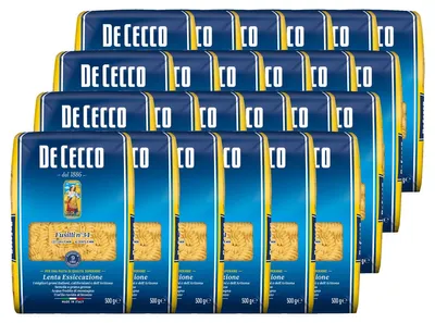 Produktbild von De Cecco Fusilli Nr 34 Pasta di semola di grano duro 500g 24er Pack