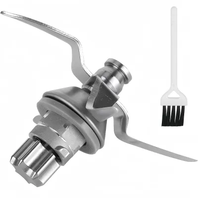 Ersatzmesser für Thermomix TM6, 4 Edelstahlmesser + Bürste