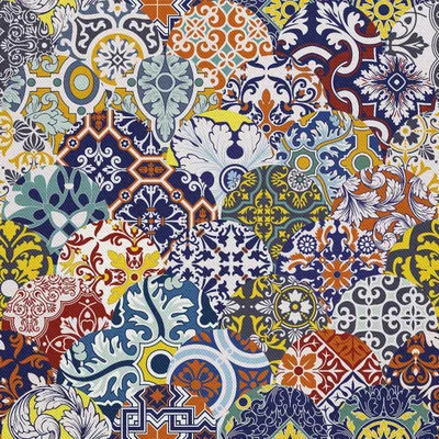 Image de OUTDOOR DECOSTOFFE OXFORD - Motif Azulejos-Fliesen