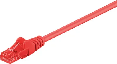 Produktbild von CAT 6 Patchkabel, U/UTP, rot Kupferkaschierter Aluminiumleiter (CCA)