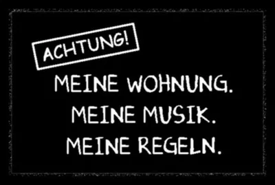 Produktbild von Fußmatte 'Meine Wohnung | Türmatte Bodenmatte, Größen:40x60