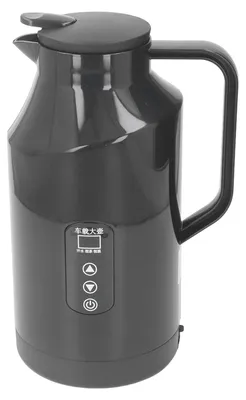 Produktbild von Auto-Wasserkocher, Warmwasserboiler, 200 W, 1500 ml, 12 V, 24 V, Edelstahl-Display mit Zigarettenanzünder-Stecker für unterwegs
