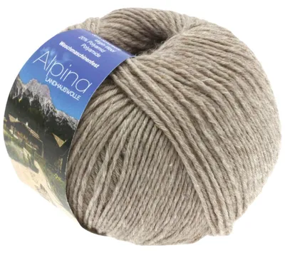 Produktbild von Lana Grossa - Alpina Landhauswolle 0001 hellbraun