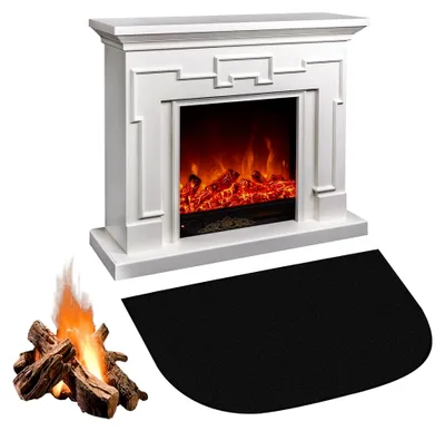 Produktbild von Feuerfeste Unterlage für Kaminöfen - Bodenschutzmatte gegen Funken (50 x 80 cm)