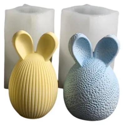Produktbild von Silikonformen Ostereier, 2 Stück, Gießformen für Osterdeko, Kerzen, Seifen