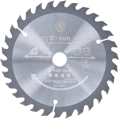 Image de Lame de Scie Circulaire Métal Dur 140 x 20 x 2,3 mm - 30 Dents - Précision et Durabilité - D-Work