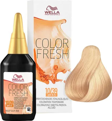 Produktbild von Wella Color Fresh, Blond, 10/39, Lightest Gold/Cendre Blonde, Frauen, 75 ml, Alle Haare