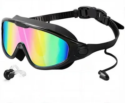 Produktbild von Schwimmbrille für Kinder und Erwachsene – inklusive Ohrstöpsel – Rosa