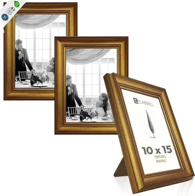 Zdjęcie produktu dla Rama na zdjęcia w stylu barokowym, 10x15 cm, złota, do dekoracji ścian