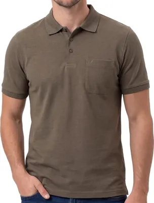 Produktbild von RAGMAN Basic Poloshirt Klassischer Look, Weiches Material mit leichtem Glanz, Vielseitig kombinierbar im Alltag