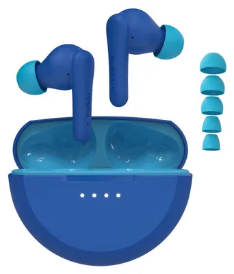 Produktbild von Kabellose In-Ear-Kopfhörer mit Mikrofon Belkin SoundForm Nano 2 85dB für Kinder, Dunkelblau