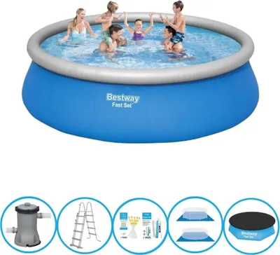 Produktbild von Bestway Pool Fast Set - 457x122 cm - Inklusive Zubehör