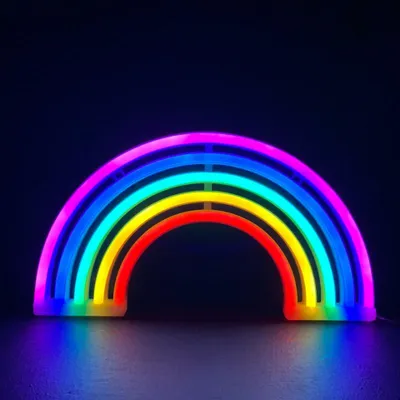 Obrázek produktu pro Osvětlení ACA DUHA, 80 neonových LED diod, napájení na baterie (3xAA)/USB, RGB, IP20, 18x2x30 cm F040033032