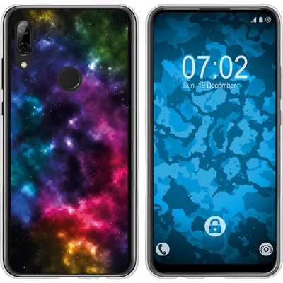 Produktbild von PhoneNatic Case kompatibel mit Huawei P Smart Z Silikon-Hülle Space Nebula M8