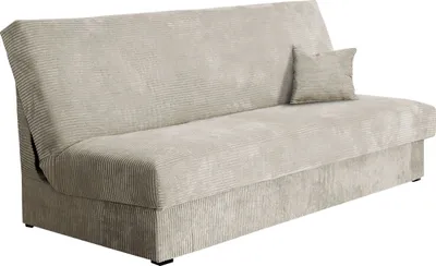 Produktbild von MIRJAN24 Schlafsofa Adela Mini Cord, Couch mit Schlaffunktion und Bettkasten, 3 Sitzer Aufklappbar Sofa (Farbe: Poso 01)